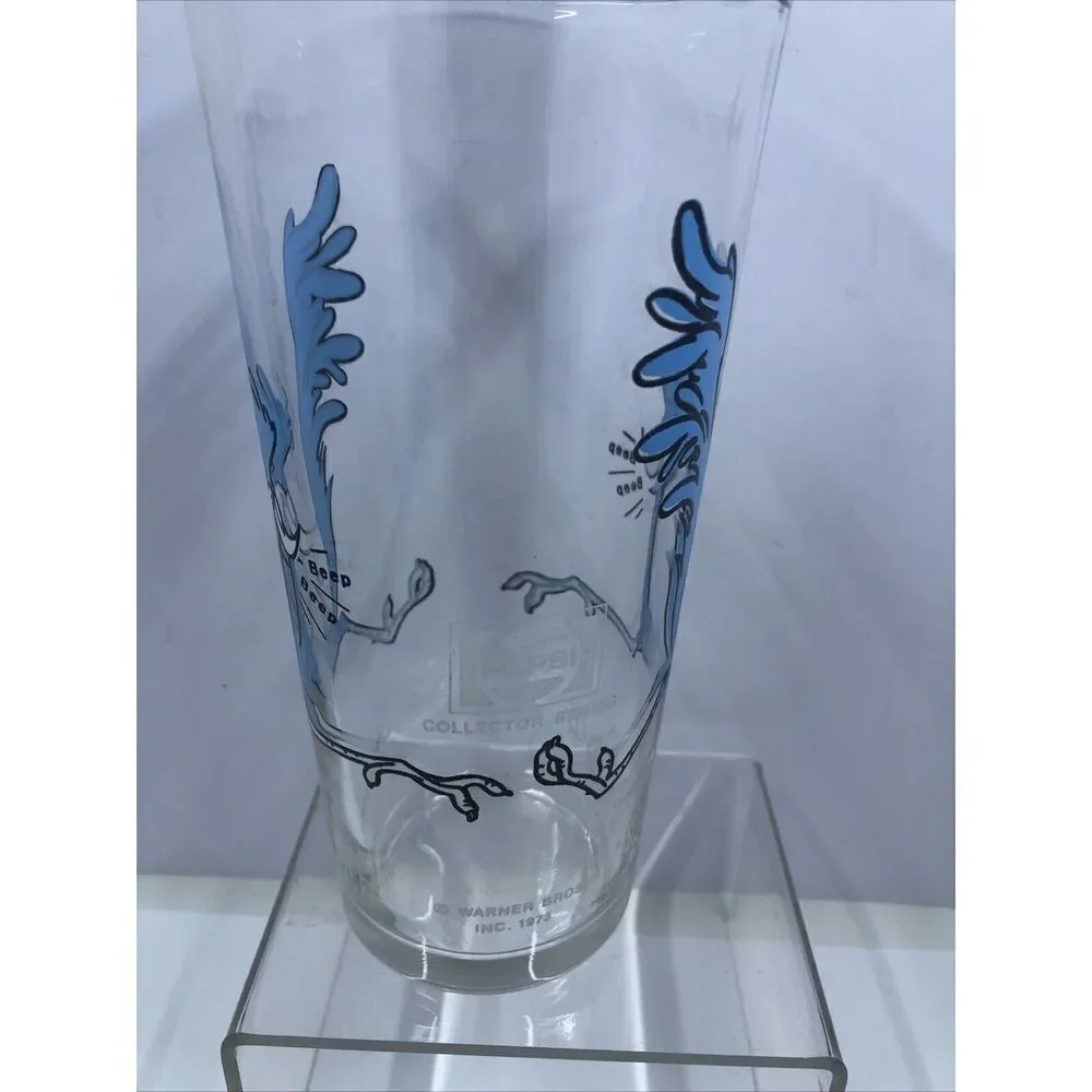 1973 Warner Brothers Road Runner Pepsi Collector Drinking Glass Series. Vintage